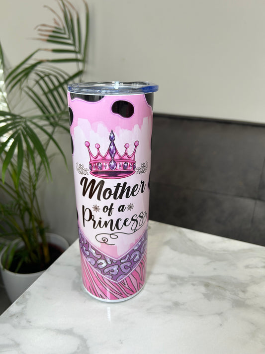 Mama and mini queen and princess tumbler duo