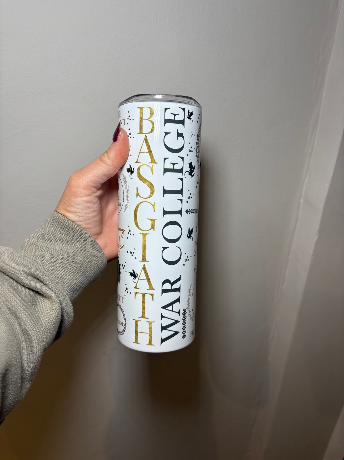 Fourth Wing Basgiath War College 20oz stainless steel tumbler