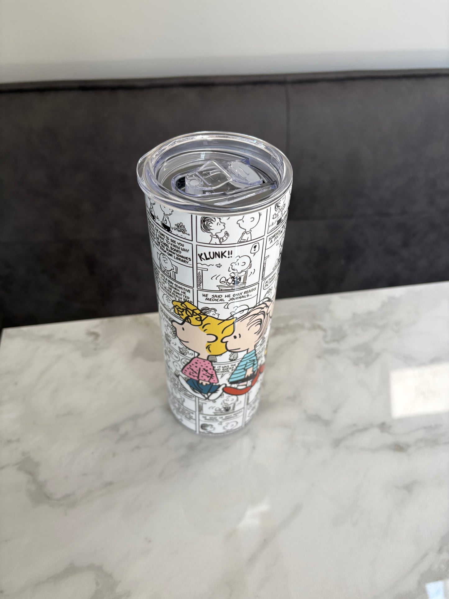 Snoopy peanuts Charlie Brown gang tumbler