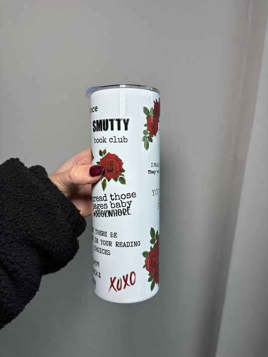 Smutty Book Club 20oz stainless steel tumbler