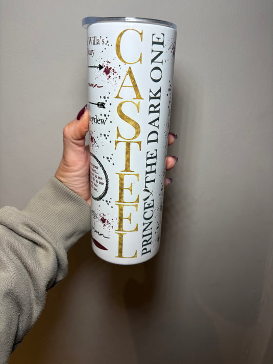 Blood and Ash Casteel 20oz stainless steel tumbler