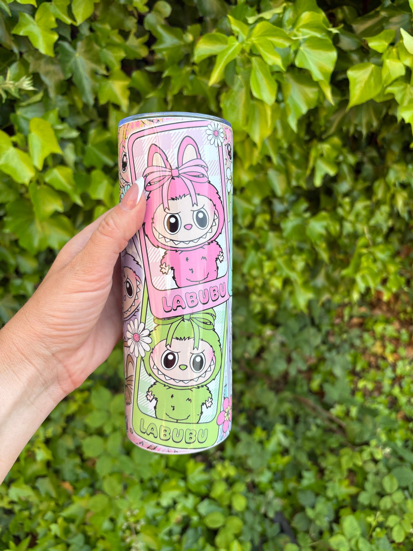 Labubu 3 cute monster 20oz stainless steel tumbler