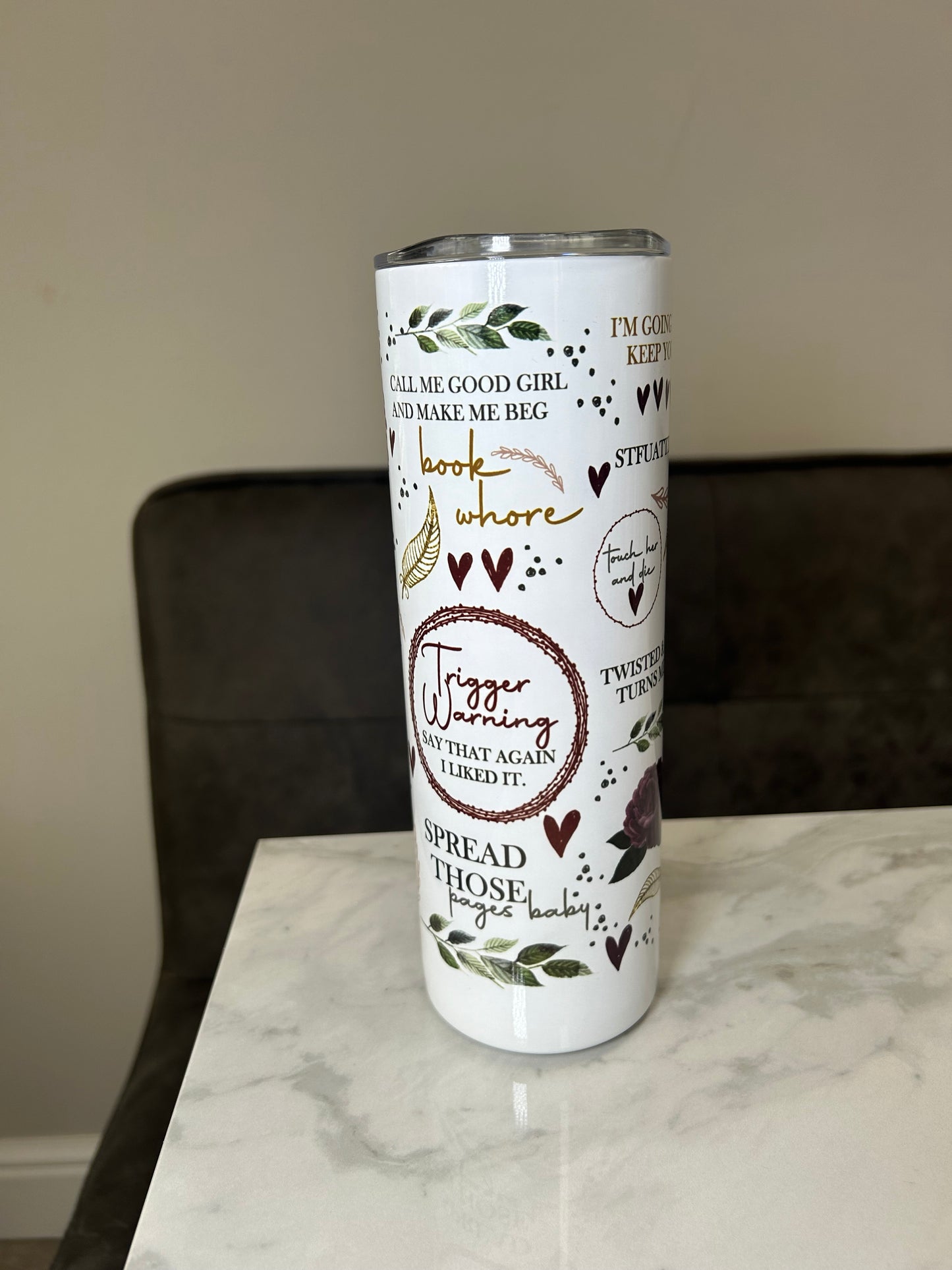 Morally Grey 20oz stainless steel tumbler