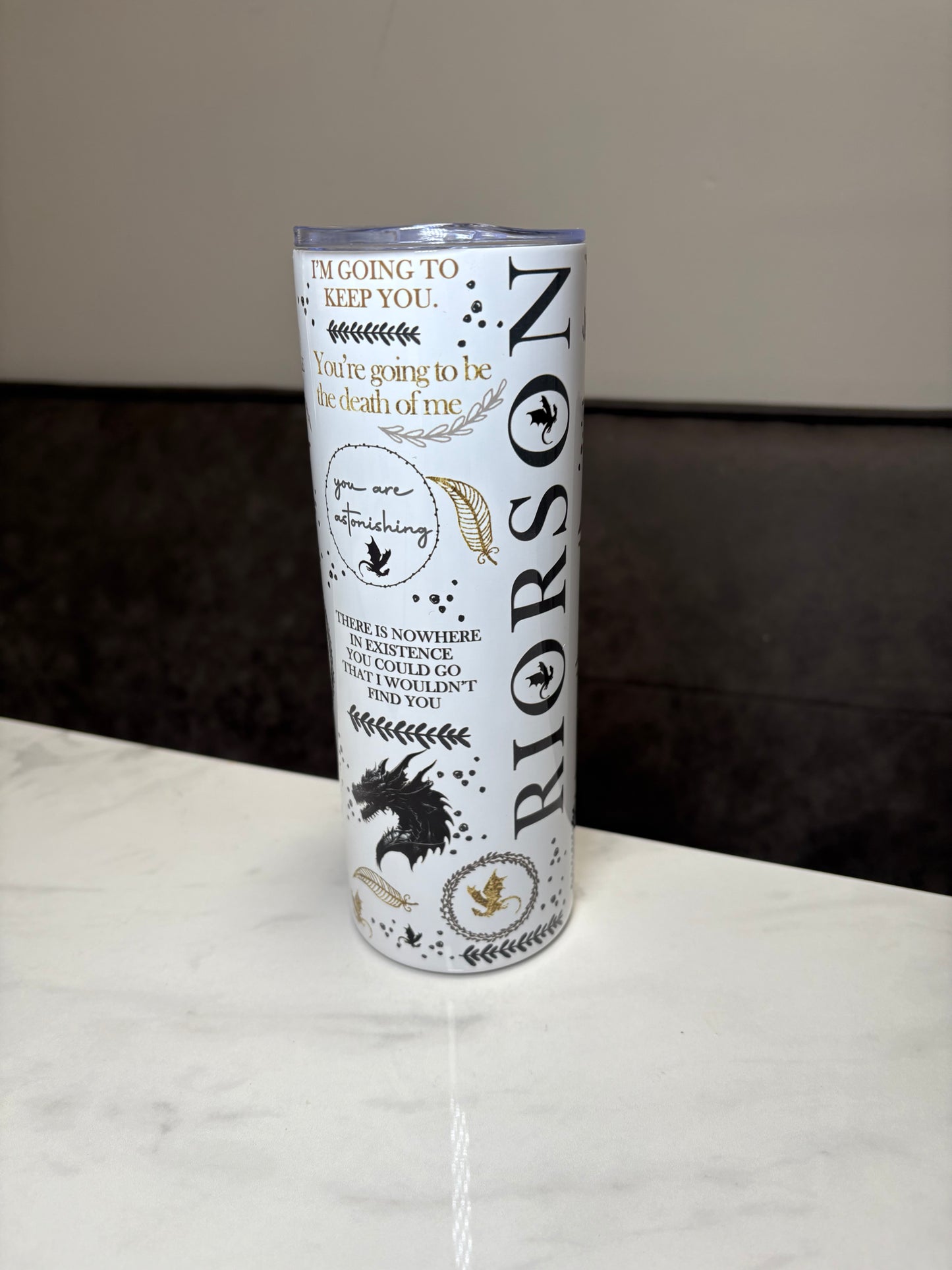 Fourth Wing Xaden Riorson 20oz stainless steel tumbler