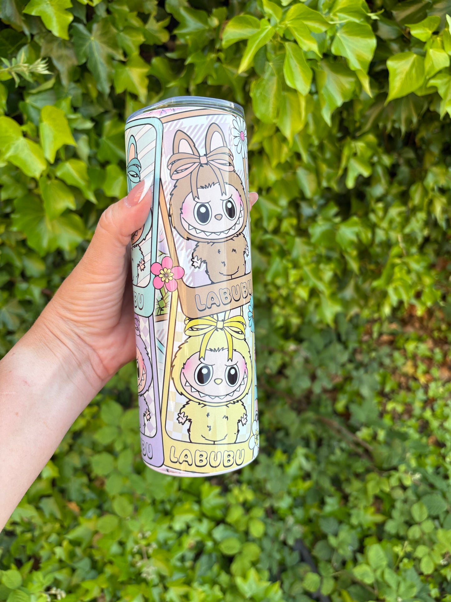 Labubu 3 cute monster 20oz stainless steel tumbler