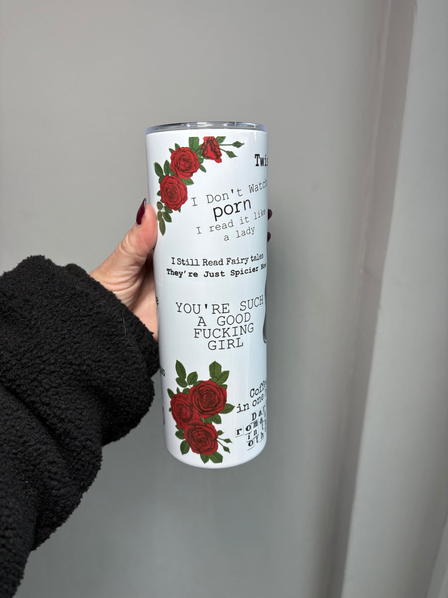 Smutty Book Club 20oz stainless steel tumbler