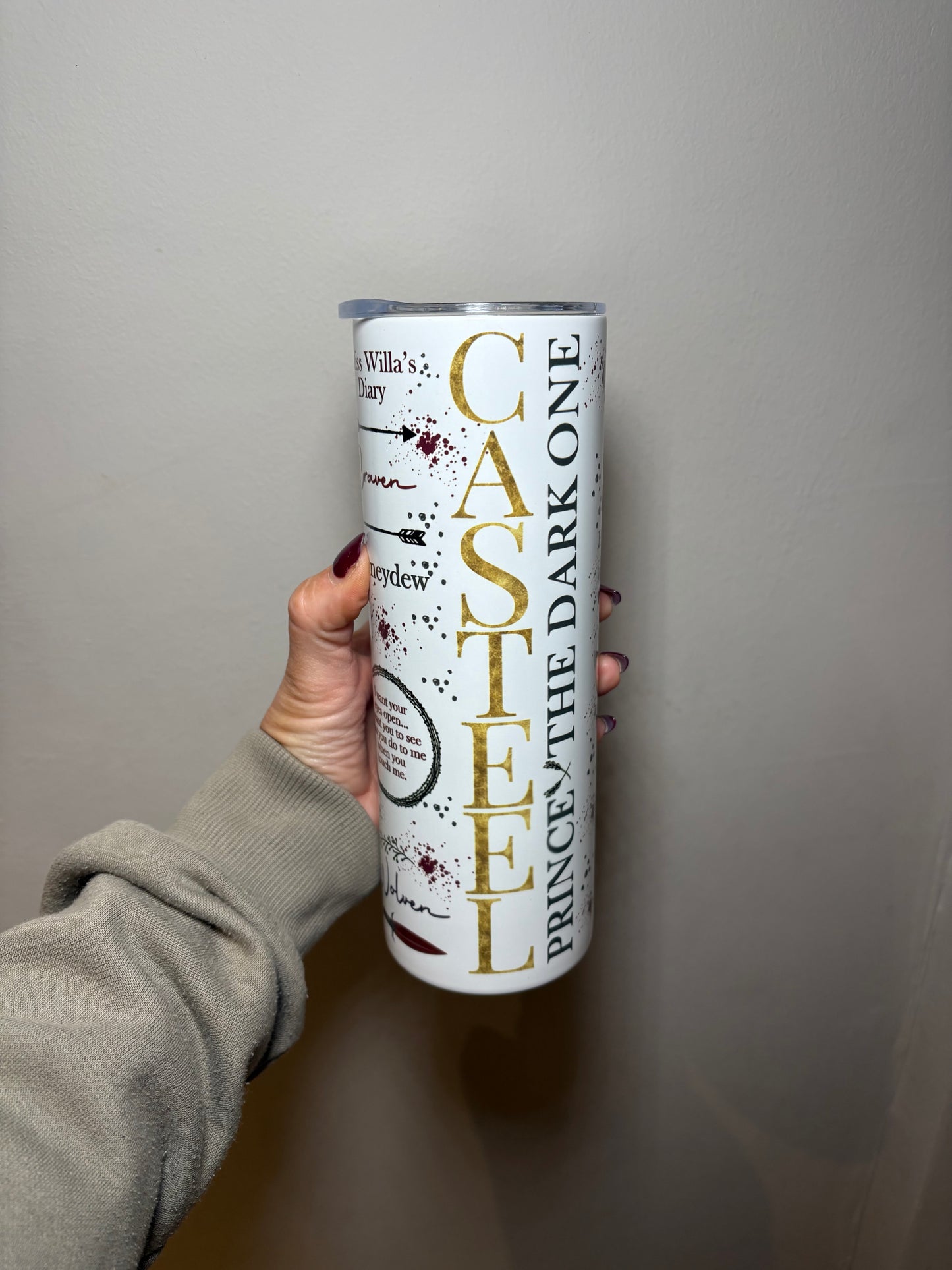 Blood and Ash Casteel 20oz stainless steel tumbler