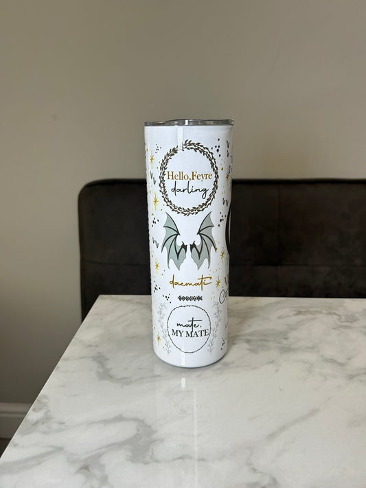 ACOTAR Rhysand 20oz stainless steel tumbler