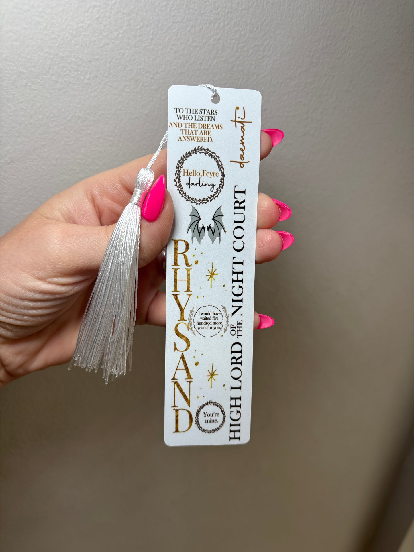 Acotar Rhysand Velaris bookmark