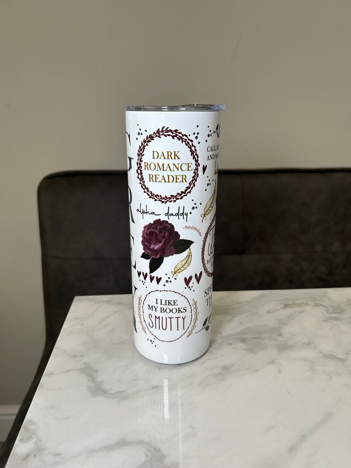 Morally Grey 20oz stainless steel tumbler