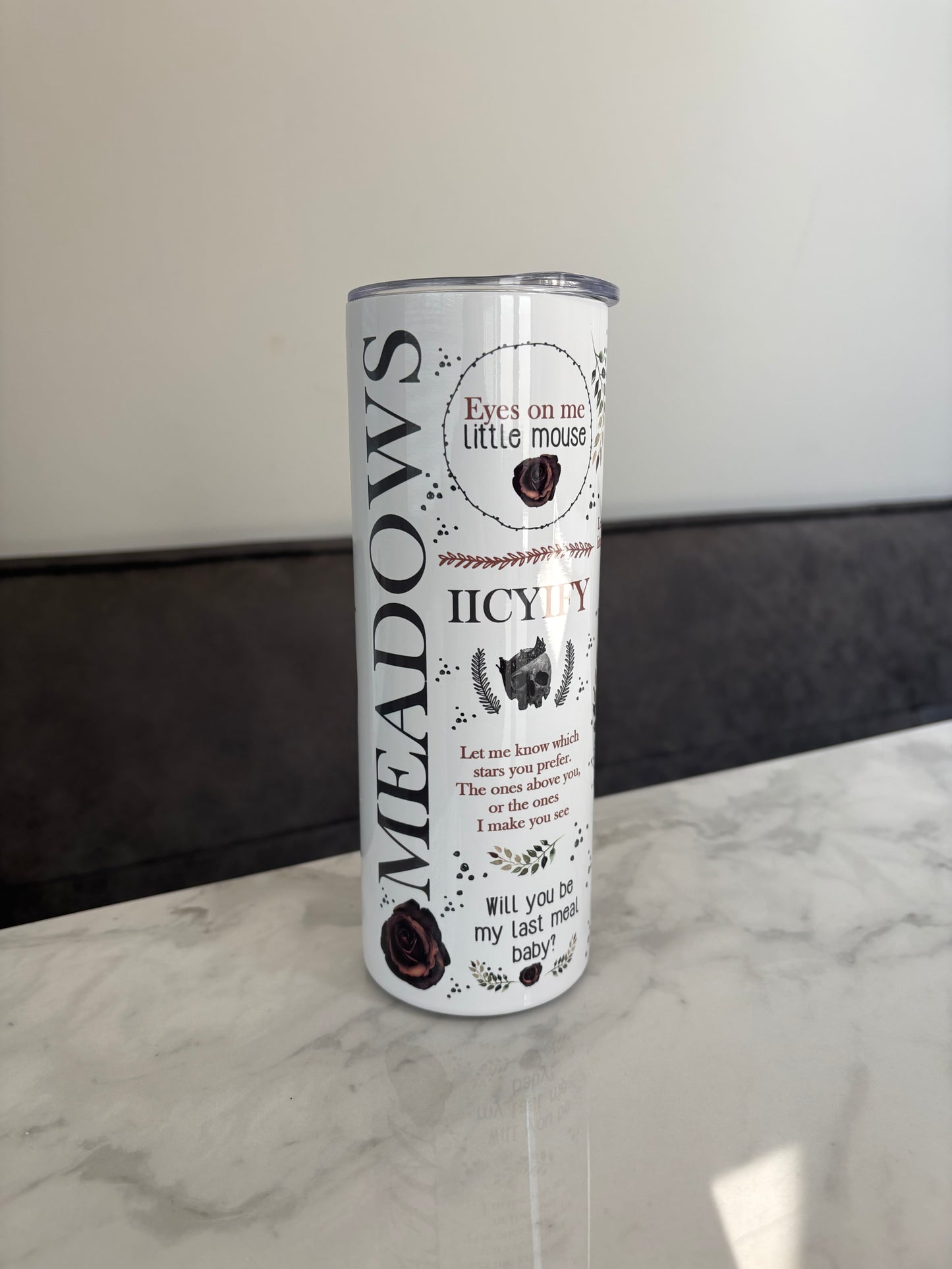 Haunting Adeline Zade Meadows 20oz stainless steel tumbler