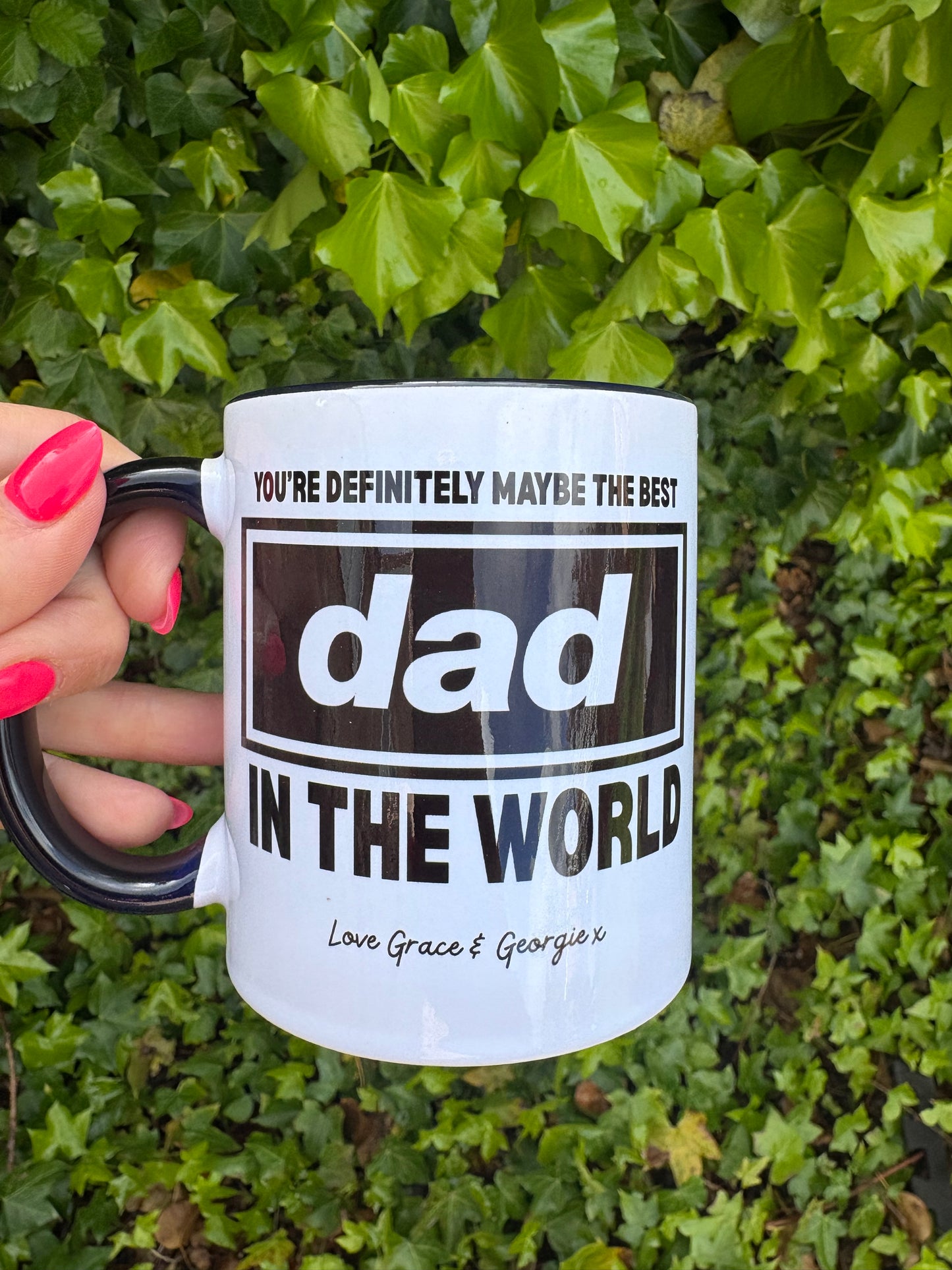 Oasis inspired dad mug