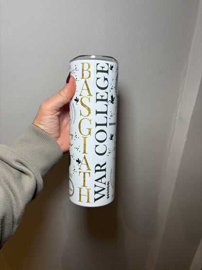 Fourth Wing Basgiath War College 20oz stainless steel tumbler