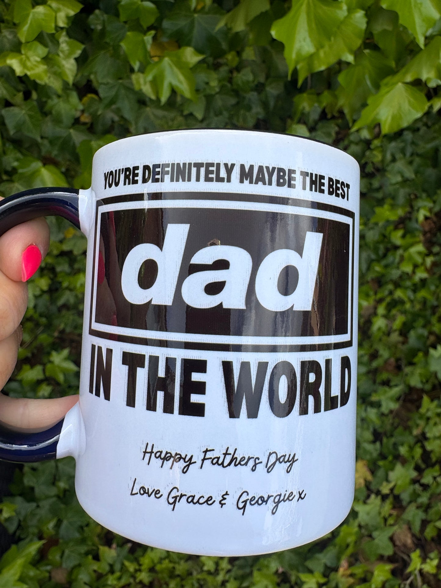 Oasis inspired dad mug