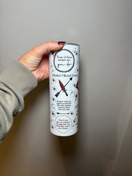 Blood and Ash Casteel 20oz stainless steel tumbler