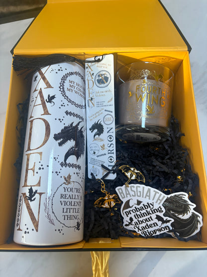 Fourth Wing Inspired Gift Box | Romantasy Bookish Gift | Dragon Rider Keepsake Box