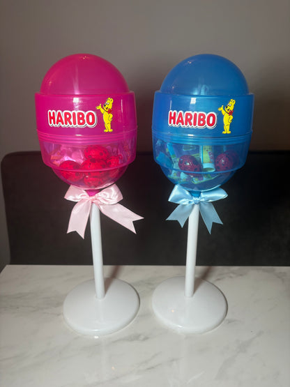 Standing lollipops plastic fillable