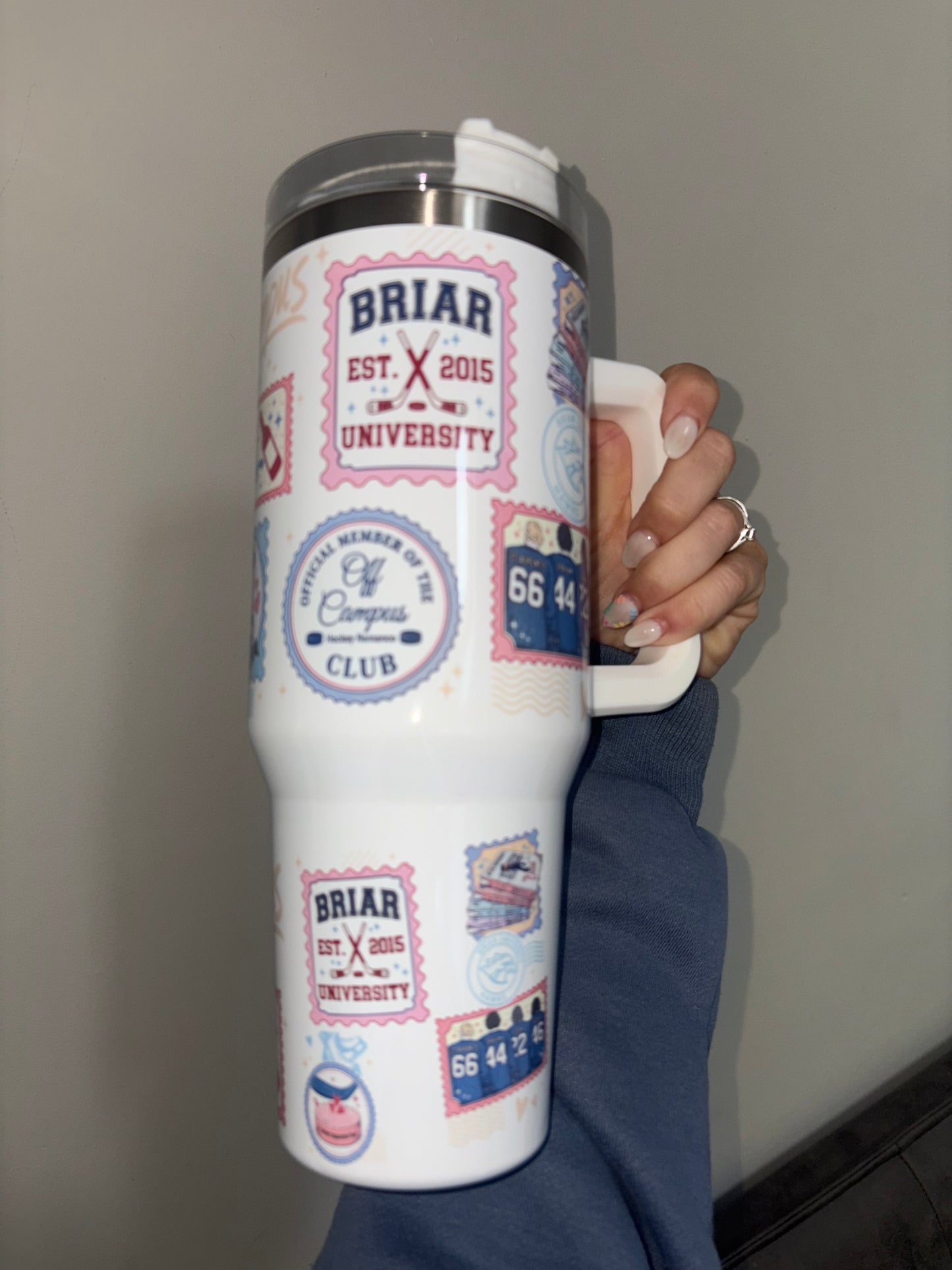 Off campus Garrett Graham 40o tumbler with handle