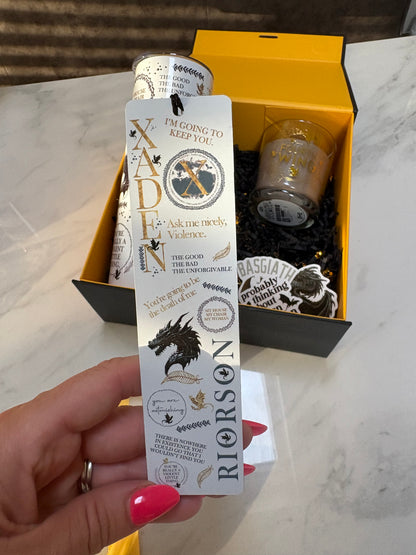 Fourth Wing Inspired Gift Box | Romantasy Bookish Gift | Dragon Rider Keepsake Box