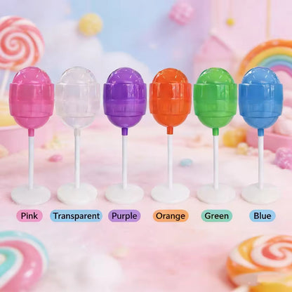 Standing lollipops plastic fillable