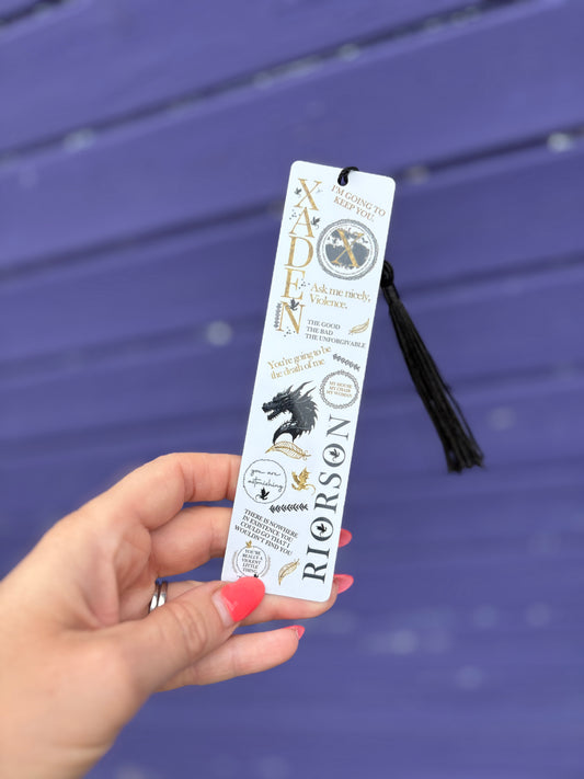 Fourth wing Xaden Riorson bookmark