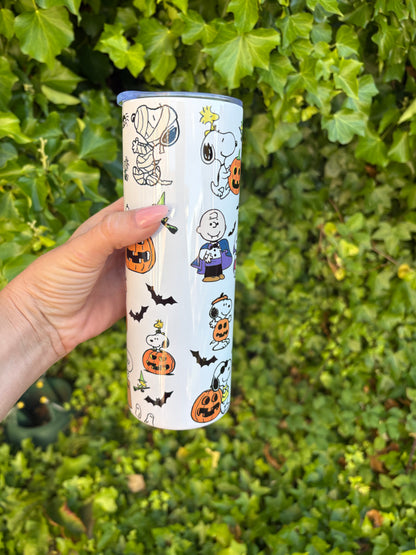 Snoopy peanuts Charlie Brown pumpkin tumbler