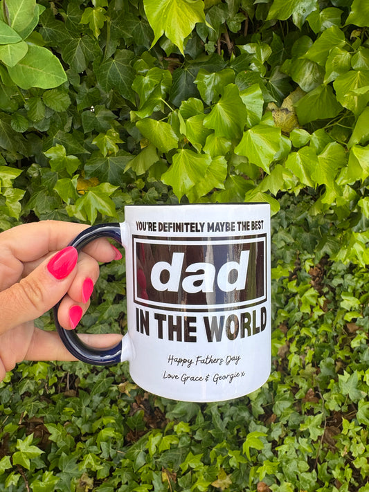 Oasis inspired dad mug