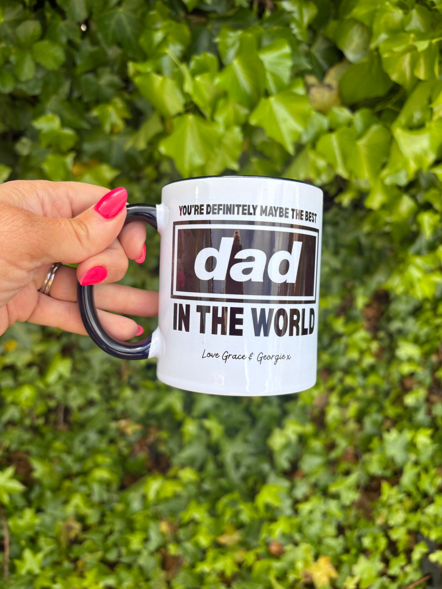 Oasis inspired dad mug