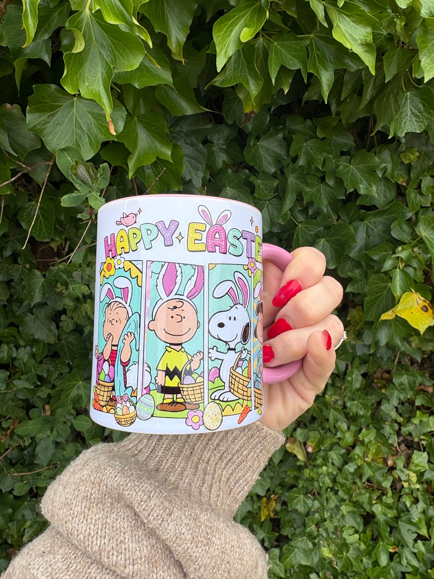 Easter peanuts snoopy mug