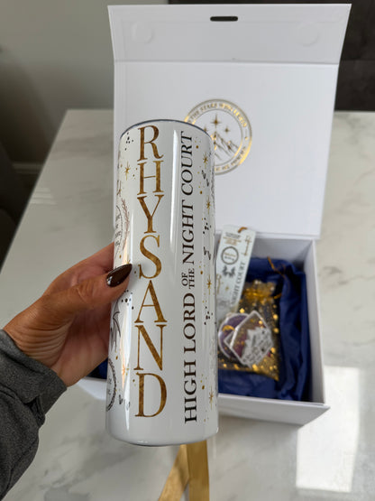 ACOTAR Gift Box | ACOTAR Inspired Bookish Gift Set | Velaris Tumbler & Candle