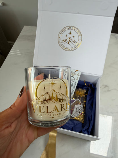 ACOTAR Gift Box | ACOTAR Inspired Bookish Gift Set | Velaris Tumbler & Candle