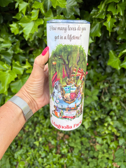 Magnolia Parks 20oz stainless steel tumbler