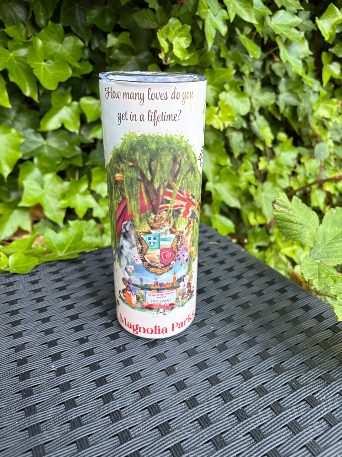 Magnolia Parks 20oz stainless steel tumbler