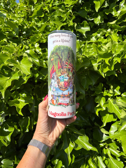 Magnolia Parks 20oz stainless steel tumbler