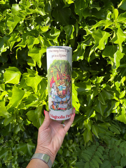 Magnolia Parks 20oz stainless steel tumbler