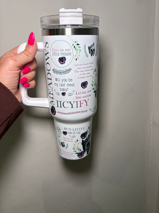 Haunting Adeline Zade Meadows 40oz stainless steel tumbler