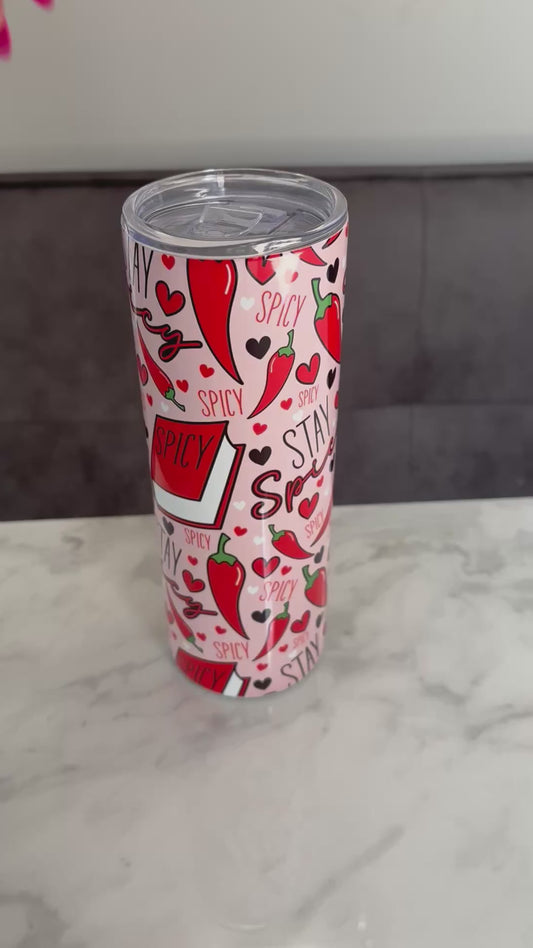 Spicy Book Club 20oz stainless steel tumbler